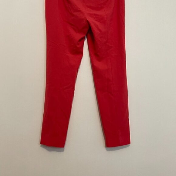 CALVIN KLEIN CK Skinny Highline Pants Coral Pink Red Tapered Leg Cropped Ankle - Picture 13 of 13